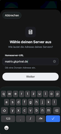 Homeserver iOS